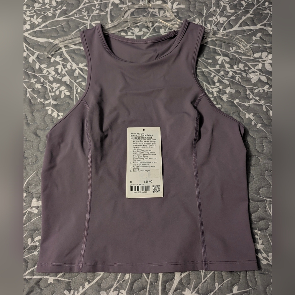 lululemon athletica Nulux Cropped Received Run Tank Top